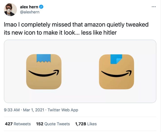 Amazon Logo Mobile App Icon That Drew Hitler Comparisons Updated Amazon Logo Mobile App Icon That Drew Hitler Comparisons Updated