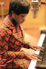 Aretha Franklin, played by Cynthia Erivo, recording at Fame Studios in Muscle Shoals, Ala.