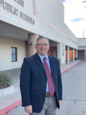 Las Cruces Public Schools Interim Superintendent Ralph Ramos is pictured in front of the distict's administration building on March 3, 2021.