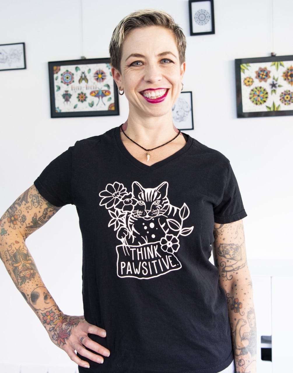 Steph Sparrow had to repeatedly close her tattoo shop, Roses and Rivets in Santa Paula, during the COVID-19 shutdowns.