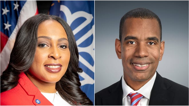 Lovely Warren and Malik Evans, side by side