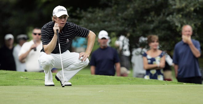 Brad Benjamin, shown lining up a putt during the 35th annual Rockford Pro-Am a Forest Hills Country Club, has been picked the No. 1 greatest golfer in Rockford-area history. Benjamin is the only Rockford native to make the cut at the U.S. Open, play in The Masters and win the Illinois Open.