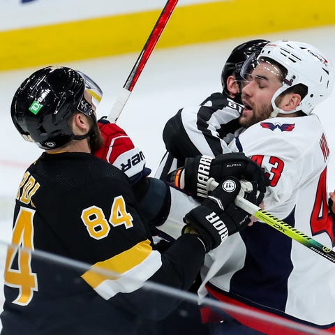 March 5: Boston Bruins' Jarred Tinordi vs. Washing