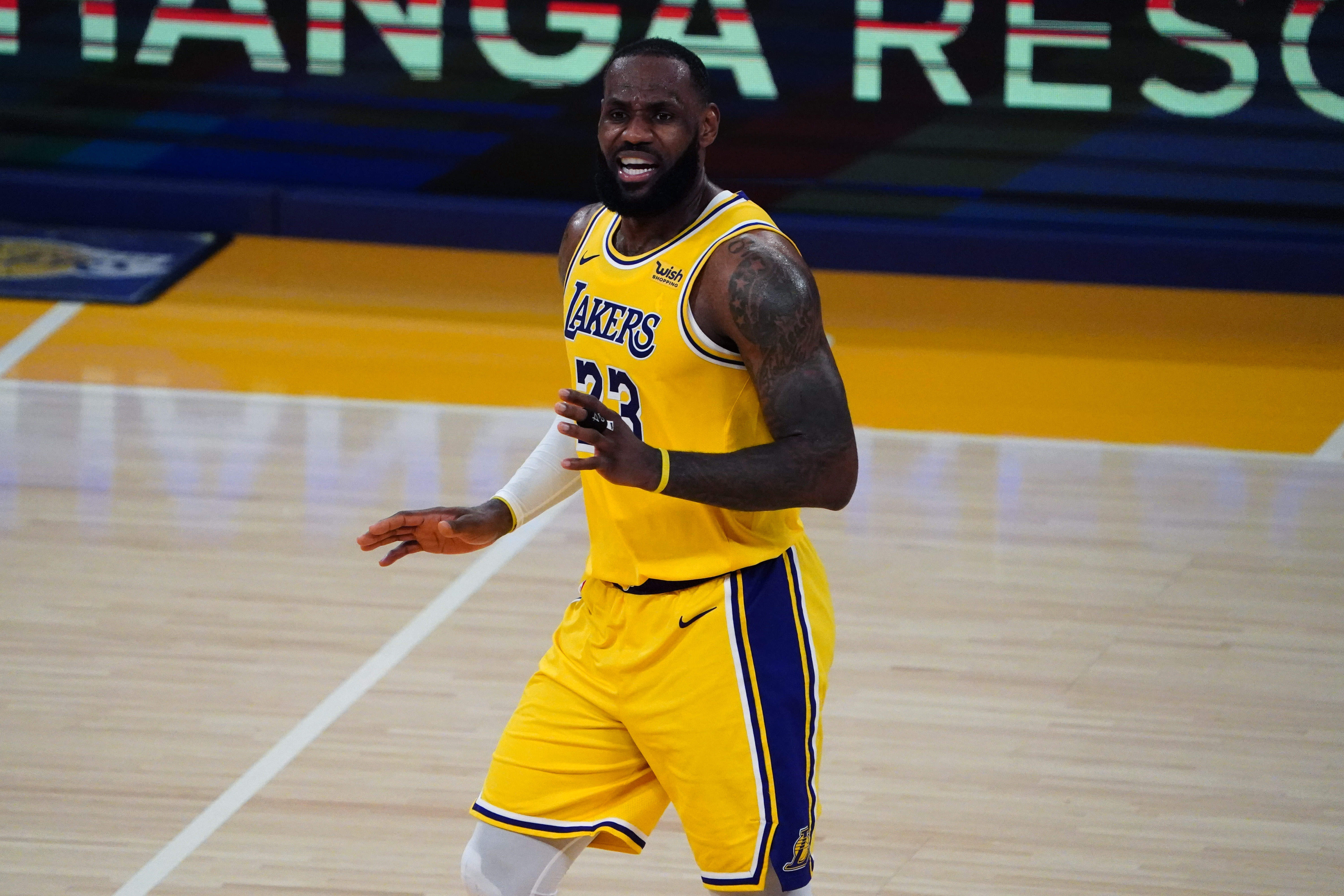 LeBron James and the Lakers are third in the West at the break.