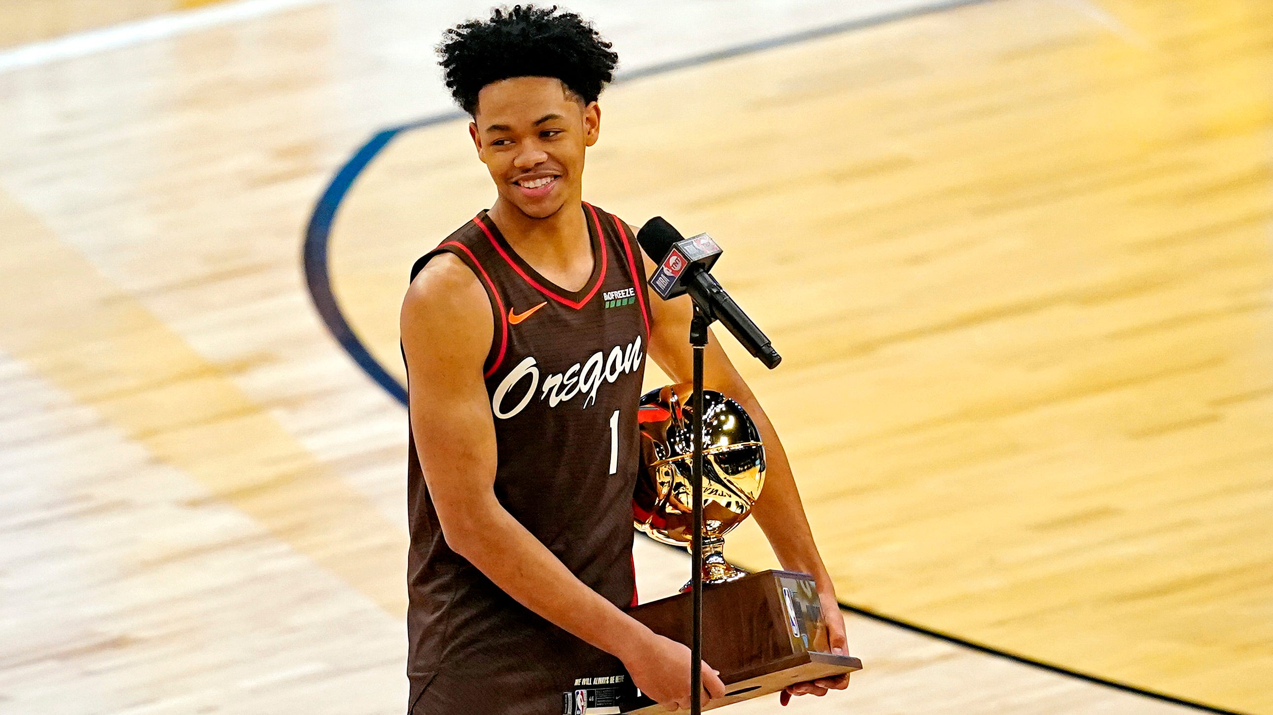 NBA AllStar Anfernee Simons wins slam dunk contest