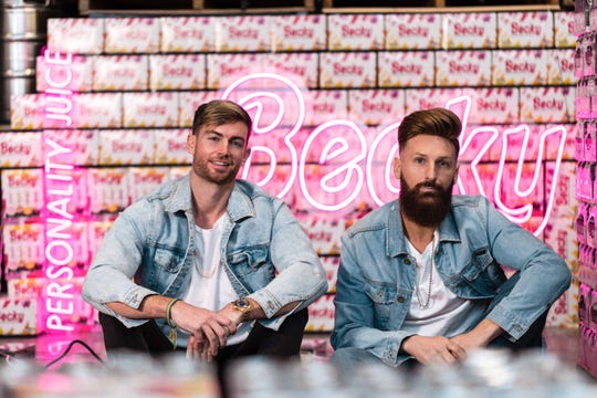 Eric Burdick (left) and Sheldon Wiley created Becky, a new hard seltzer now available in Phoenix. The duo put together 35 years of bar and hospitality industry experience to launch their brand of canned hard seltzer.