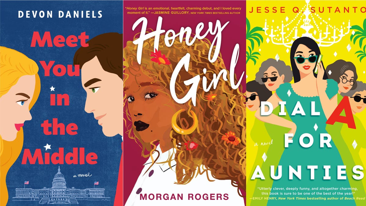 Devon Daniels' "Meet You in the Middle," Morgan Rogers' "Honey Girl" and Jesse Q. Sutano's "Dial For Aunties" are among USA TODAY's staff picks for spring rom-com books you don't want to miss.