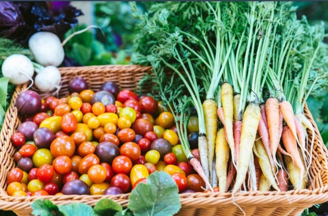 These are some of the crops grown on Lox Farms.  The proceeds from the sale of Lox Farms help fund the community gardening programs that Margaret Duriez, owner of Lox Farms, is so passionate about.