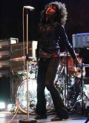 El Paso's Mars Volta, including singer Cedric Bixler-Zavala, performed at the Abraham Chavez Theater.