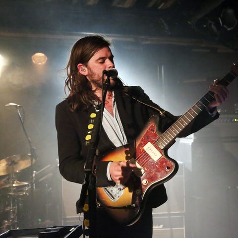 Winston Marshall of Mumford & Sons performs for Si