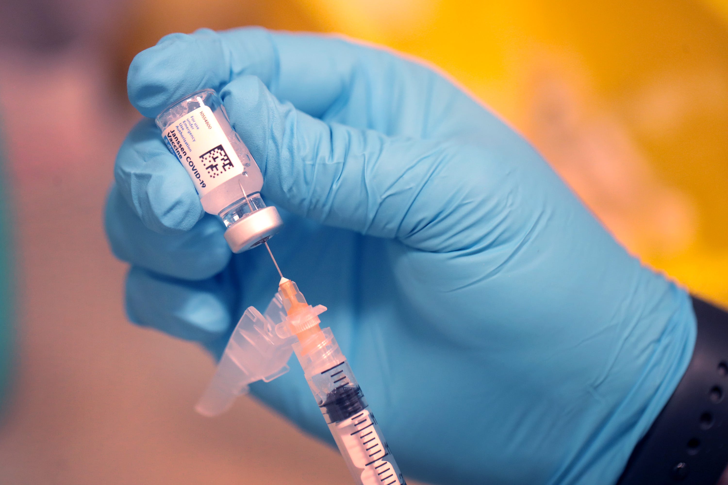 COVID-19 vaccine on March 9, 2021, in Chicago.
