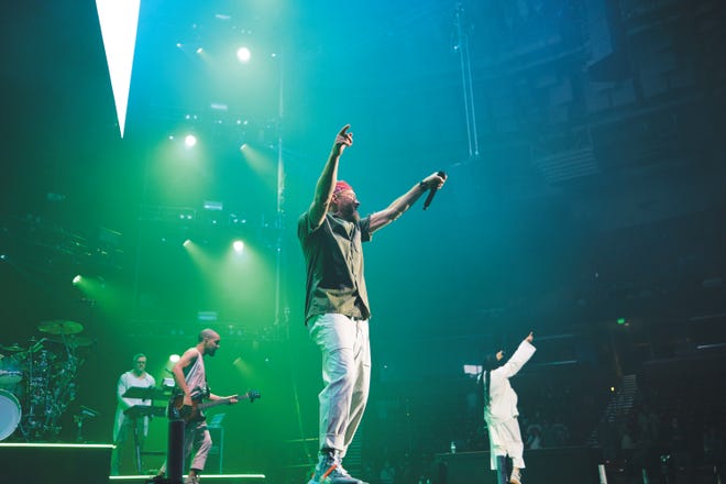Christian hip-hop artist and three-time Grammy winner TobyMac performs at the Bon Secours Wellness Arena. The concert in February was the first in nearly a year. 
