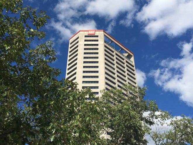 2016 - The American Electric Power (AEP) building in downtown Columbus , Ohio.    (Columbus Dispatch photo by Doral Chenoweth III)   Taken Sept. 11, 2016.