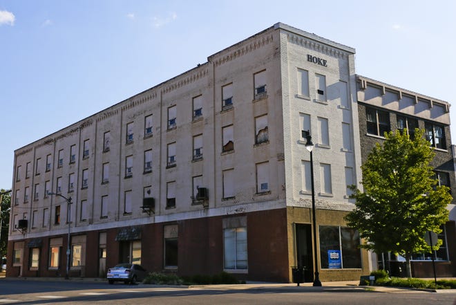 The Hoke Building, a state and national historic site on the corner of First and Walnut, has been purchased by Kansas City-based developers Mark and Phoebe Davenport, with plans to convert it into a boutique hotel.