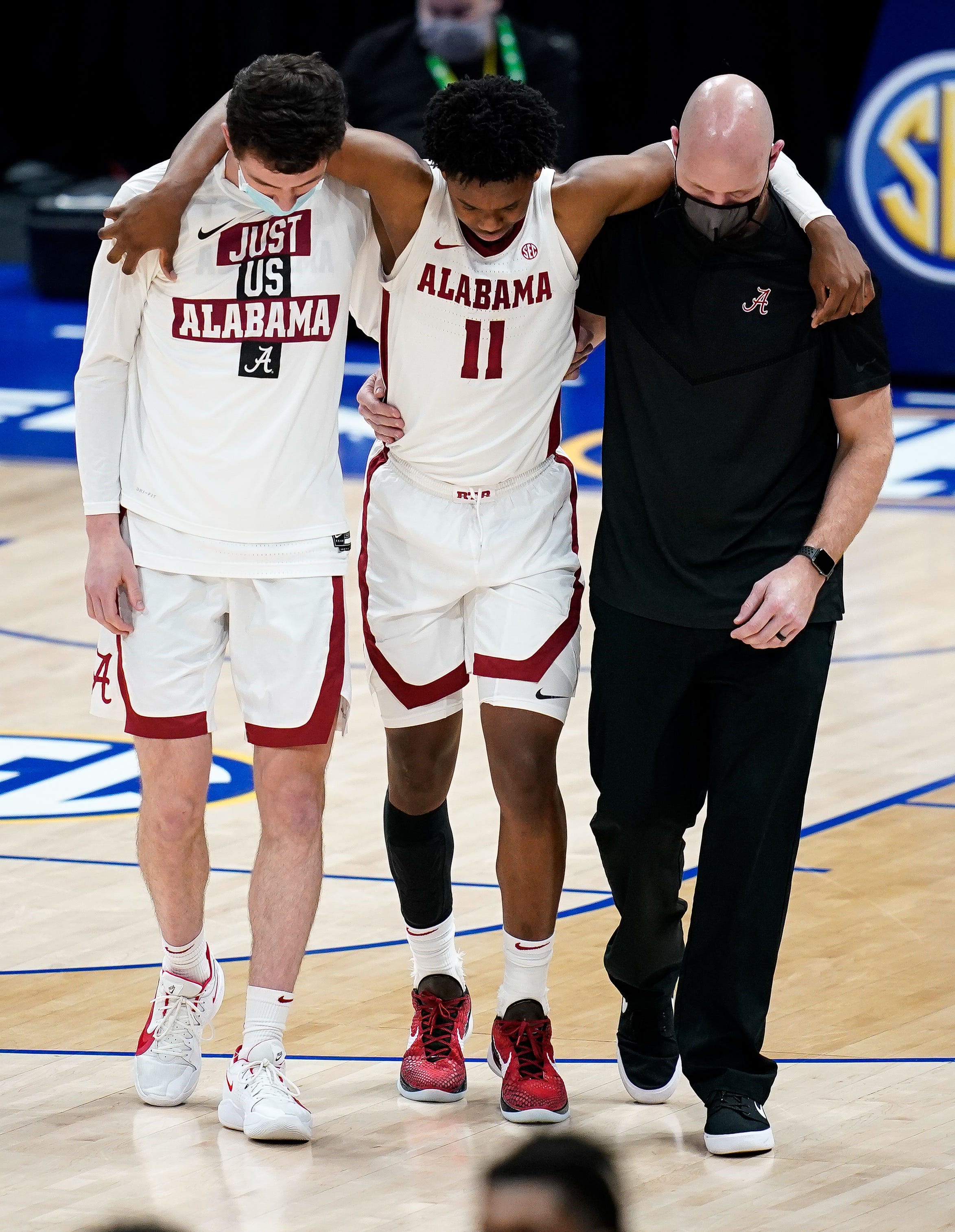 Josh Primo Injury Alabama Basketball Guard Goes Down In Sec Tournament