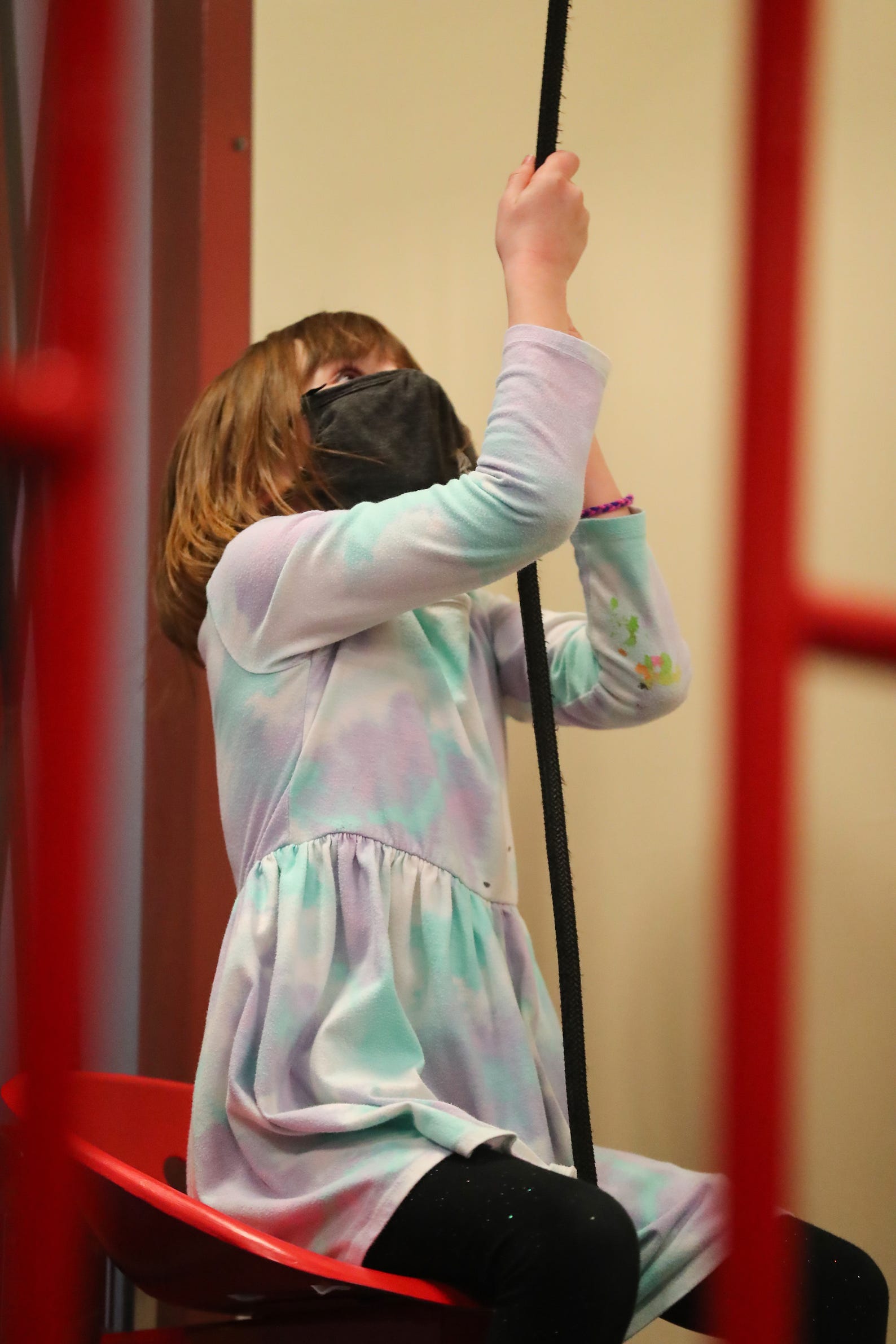 Kids play Saturday, March 13, 2021 at the Fond du Lac Children's Museum in Fond du Lac, Wis. The museum opens today to the public after being closed because of the Covid-19 pandemic. Doug Raflik/USA TODAY NETWORK-Wisconsin