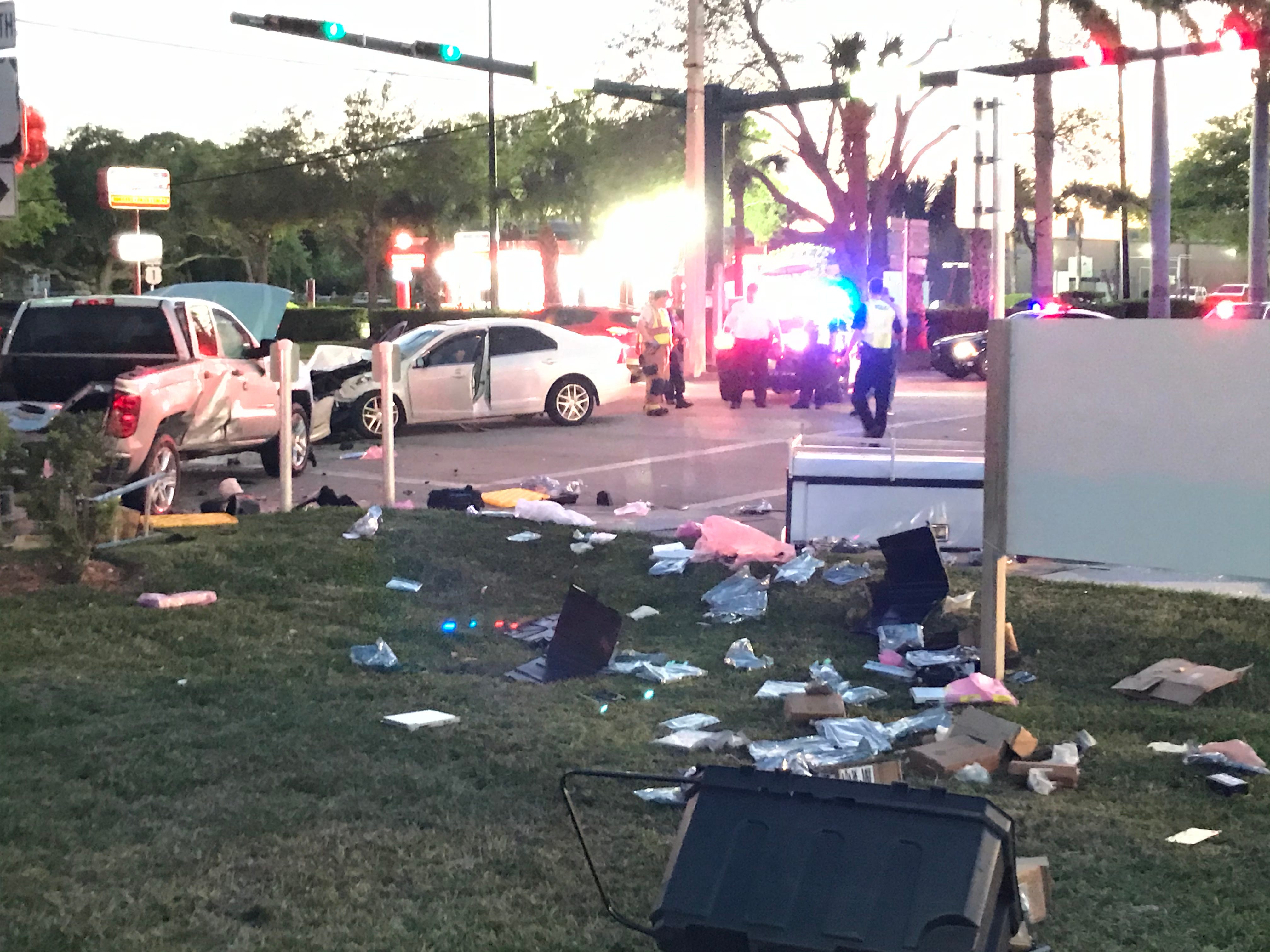 Woman in critical condition after U.S. 1 crash; Vero Beach police