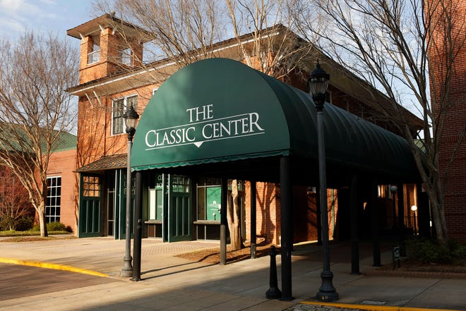 The Classic Center downtown Athens, Ga., on Friday, March 12, 2021. (Photo/Joshua L. Jones, Athens Banner-Herald) 
