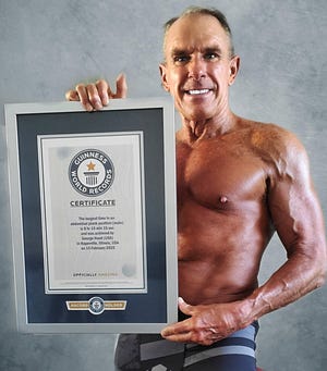George Hood holds multiple board records - but the one he's best known for is the Guinness World Record for Longest Single Board, which he set in February 2020.