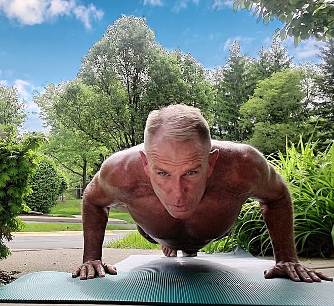 On Saturday at Evolution Fitness in Boca Raton, George Hood, 63, will attempt to set the Guinness World Record for most push-ups in an hour.  The current record: 2919.