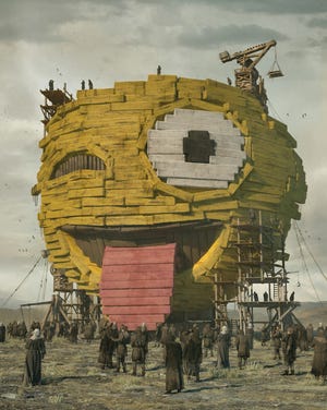 "The first emoji," a digital artwork by Beeple from his "All days" series.