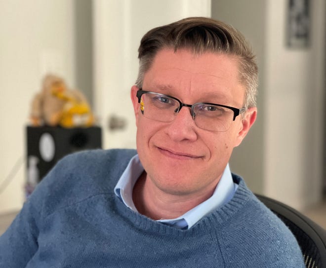 This photo courtesy of Scott Winkelmann shows artist Mike Winkelmann on February 24, 2021 in Charleston, South Carolina.