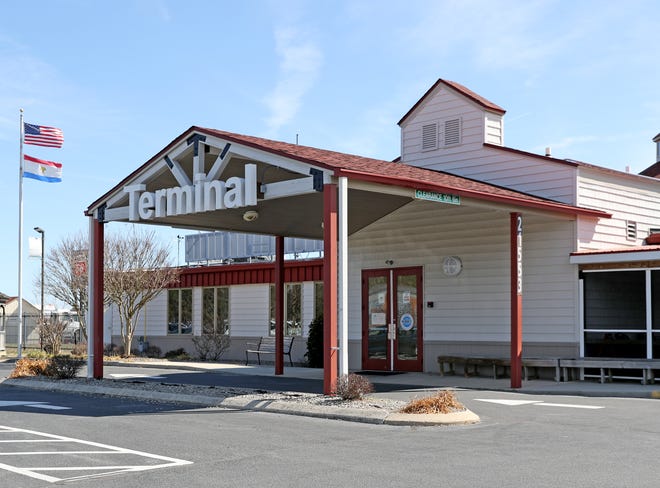 Outside the Delaware Coastal Airport terminal Monday, March 15, 2021, in Georgetown.