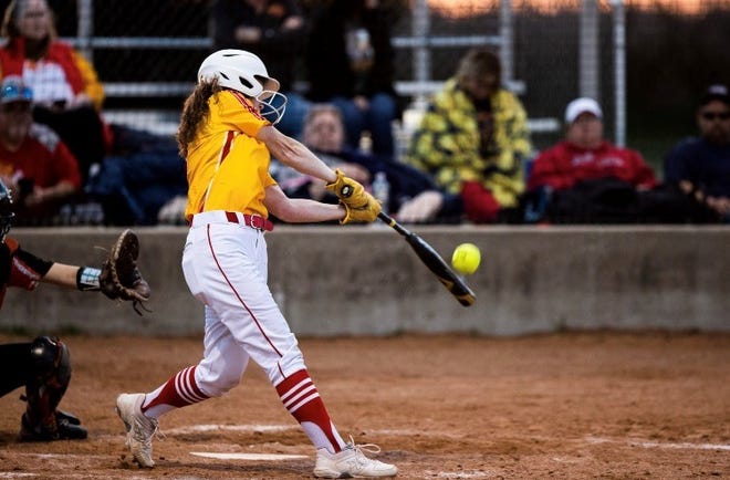 S&S' Ashlynn Fowler was 3-for-4 with a triple and scored three runs during the Lady Rams' loss against Pilot Point in district play.