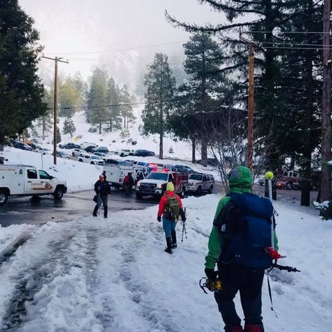 An injured hiker was rescued Saturday, March 13, 2