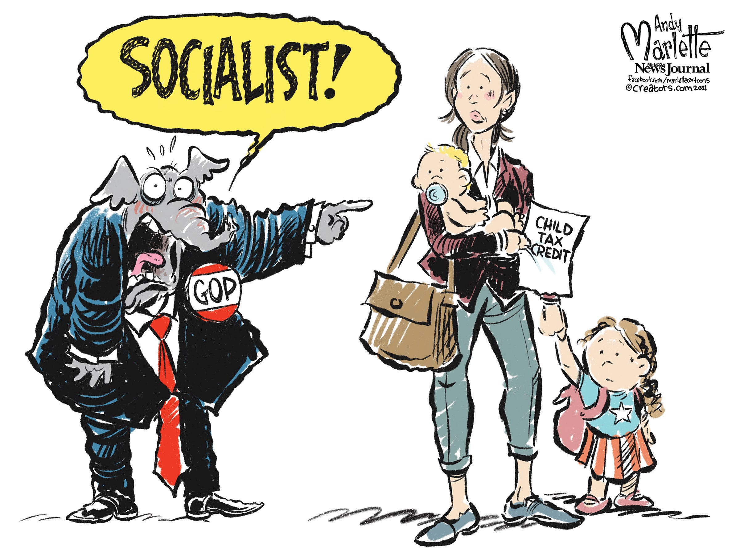 Marlette: Pointing out those "radical socialists"