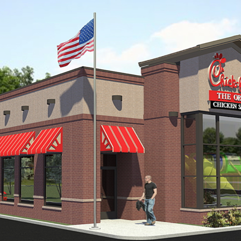 The new Hendersonville Chick-fil-A will open April