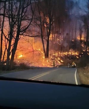 A March 10 wildfire in Mars Hill affected more than 107 acres, according to Bo Dossett, a county ranger with the North Carolina Forest Service.
