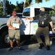 Jonathan reacts after getting a fist bump from a deputy. Local teen Jonathan Rodriguez was honored by the Collier County Sheriff's Office for his volunteer activities. 