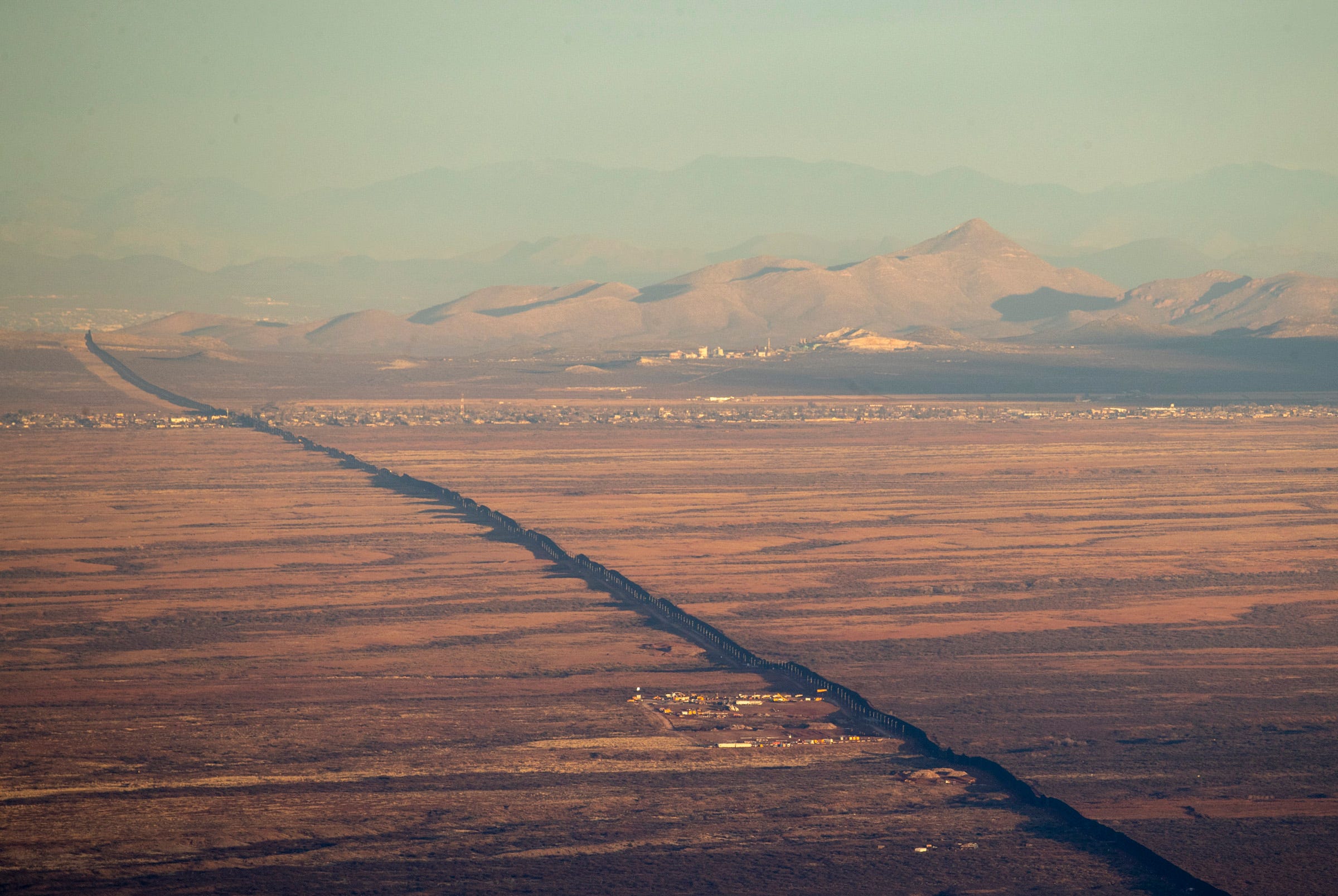 The Trump administration built new sections of wall along the Arizona-Mexico border.