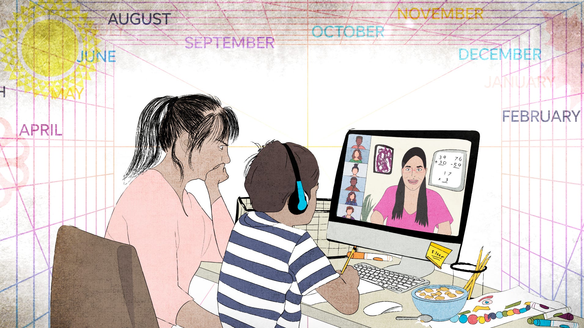 Covid 19 Online School Hits 1 Year Teachers Kids Share Powerful Quotes