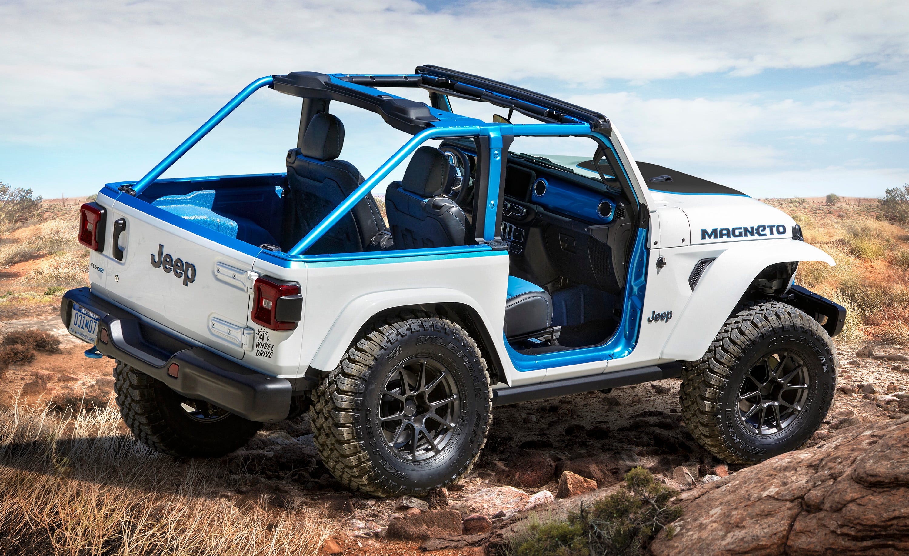 Jeep concept vehicles include electric Wrangler, retro compact pickup