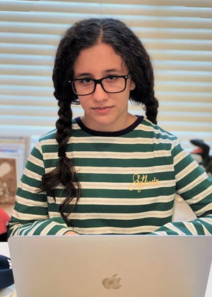 Shireen Abdolmohammadi, a 13-year old seventh grade student at Grant School district.