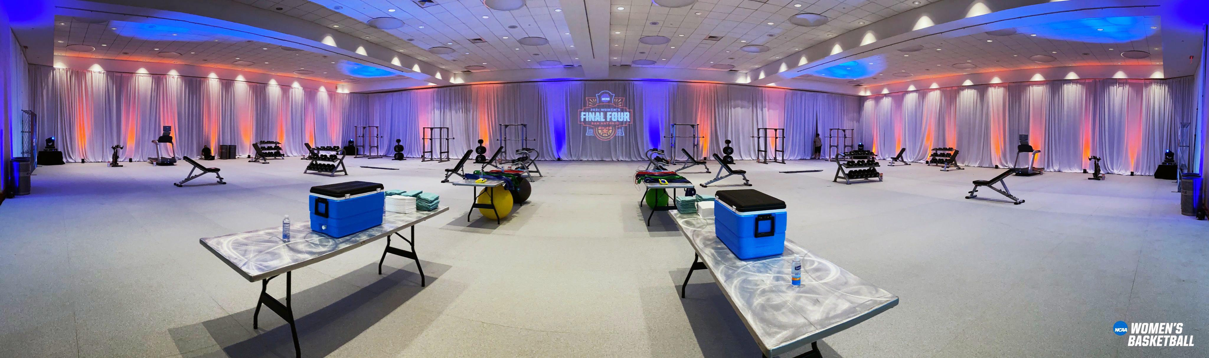  NCAA women's basketball tournament weight room upgraded