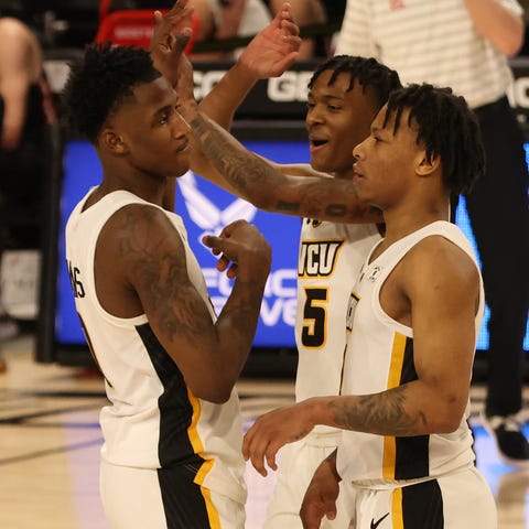 Virginia Commonwealth forward Jamir Watkins (0) ce