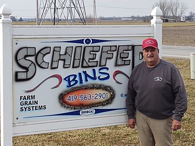 John Schiefer is a co-owner of Schiefer Bins and is the chief of the Holmes Township Fire Department.