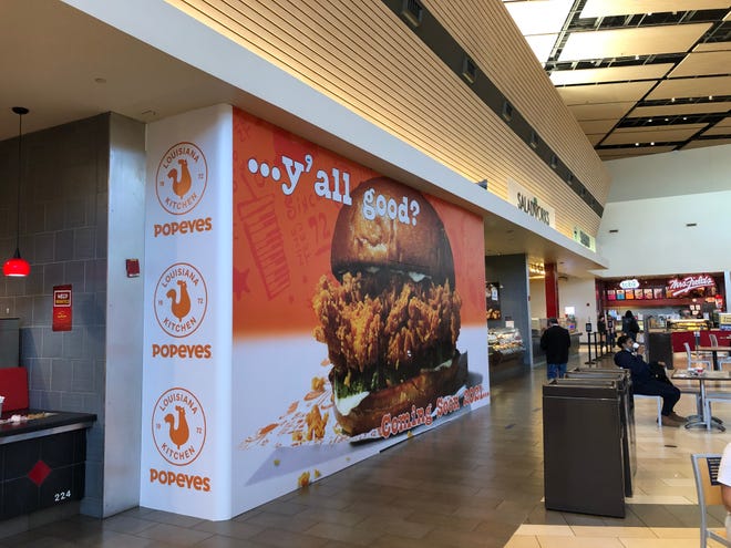 Popeyes is coming to the Christiana Mall food court, replacing Melt Shop.