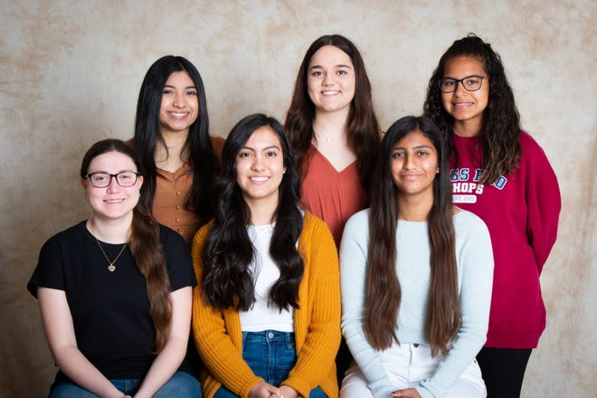 Above: Brownwood High School HOSA Officers 2020-2021, Angela Romero (President), Victoria Ramos (Vice President), Aishwarya Nigayle (Secretary).