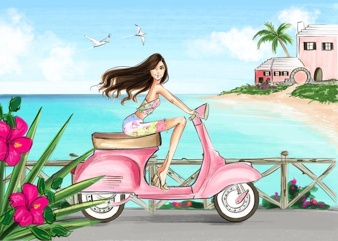 A drawing from Quincy fashion illustration Holly Nichols.