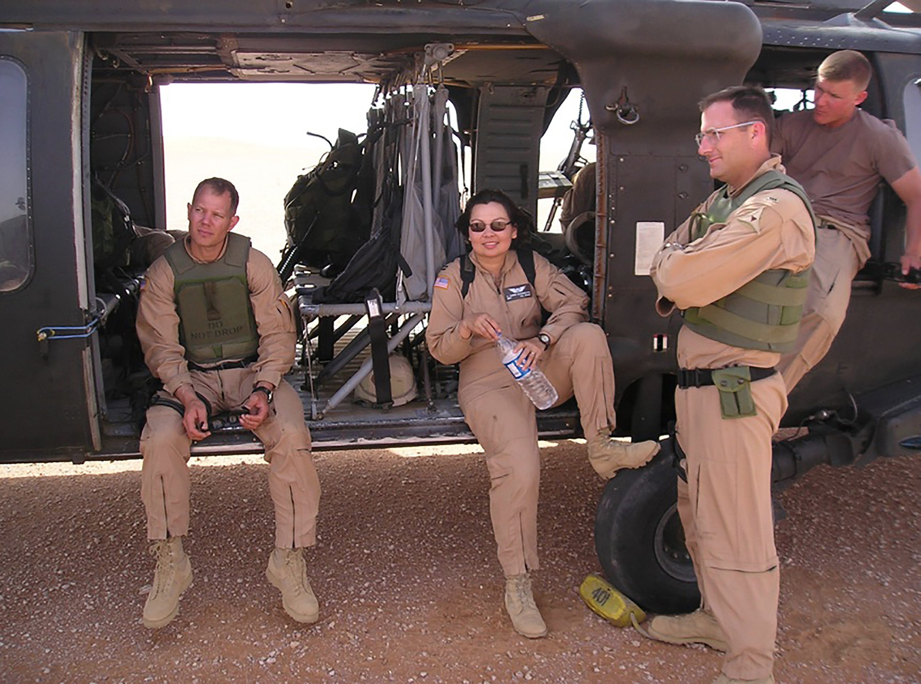 Duckworth served as a helicopter pilot during the Iraq War.