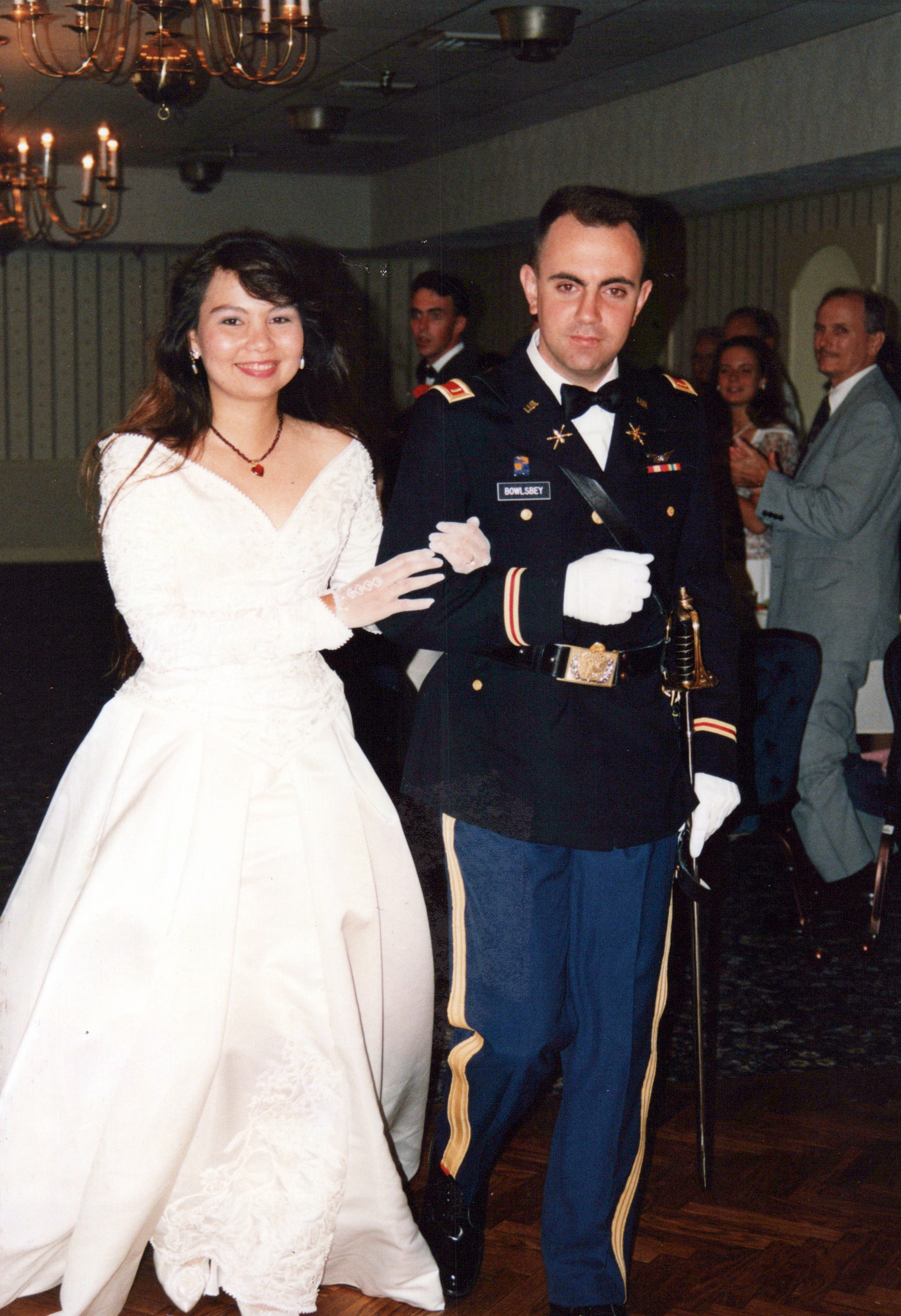 Tammy Duckworth married Bryan Bowlsbey, who also served in the Army National Guard.