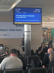 Southwest Airlines changed its boarding procedures last year to encourage social distancing during the pandemic.  Boarding took place in groups of 10 instead of 30 people.  On March 15, 2021, the airline returned to its traditional boarding.