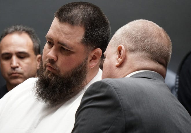 Deric McGuire in court in May 2018.