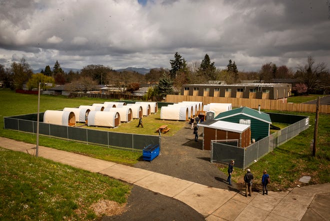 Community Supported Shelters opened the Westmoreland Safe Spot, a rest stop of 18 Conestoga huts, for people who are homeless in March. The communities and services offered at the rest stops are designed to give customers the opportunity to rebuild their lives and live more permanently.