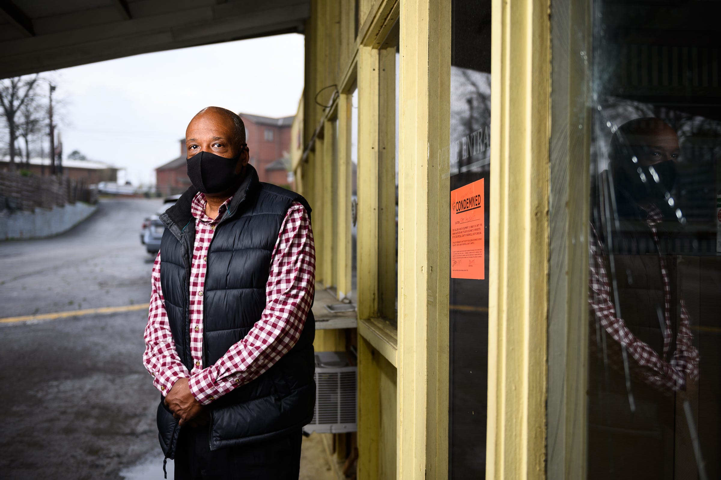 Greenville County council member Ennis Fans poses for a portrait at the condemned Economy Inn off of Augusta Road Thursday, March 25, 2021.