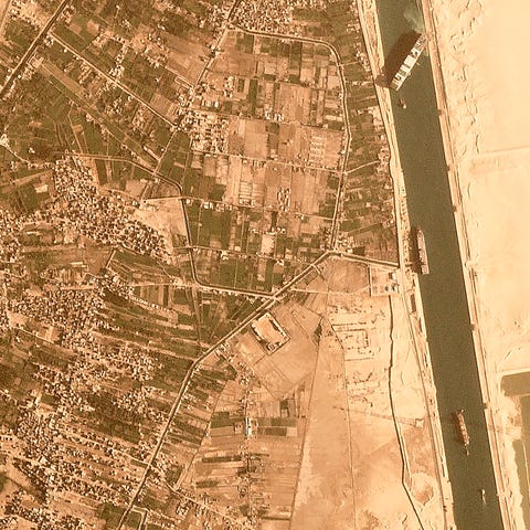 In this satellite image from Planet Labs Inc., the